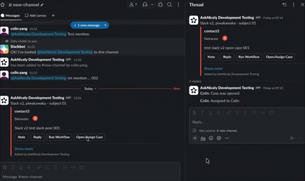 Adding a Note in Slack
