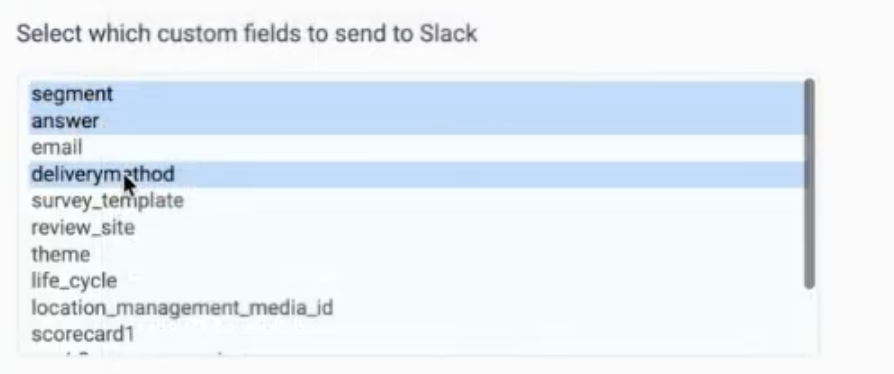 Configuring custom fields for Slack Workflow